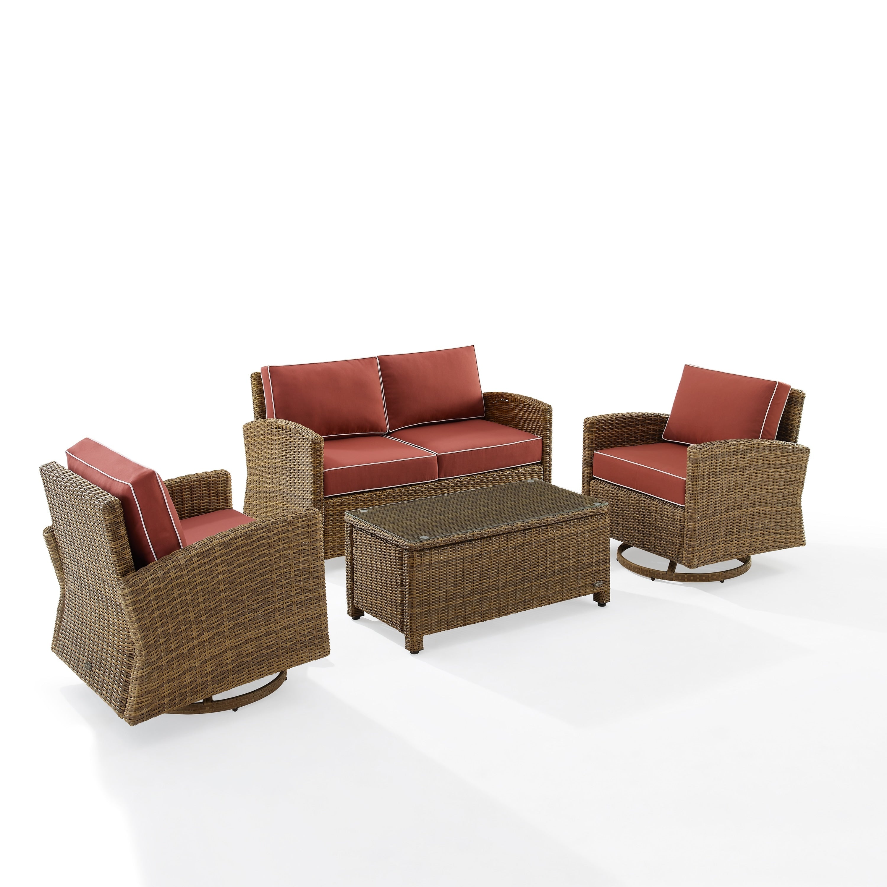 Ensemble de conversation pivotant à bascule Crosley Bradenton 4 pièces