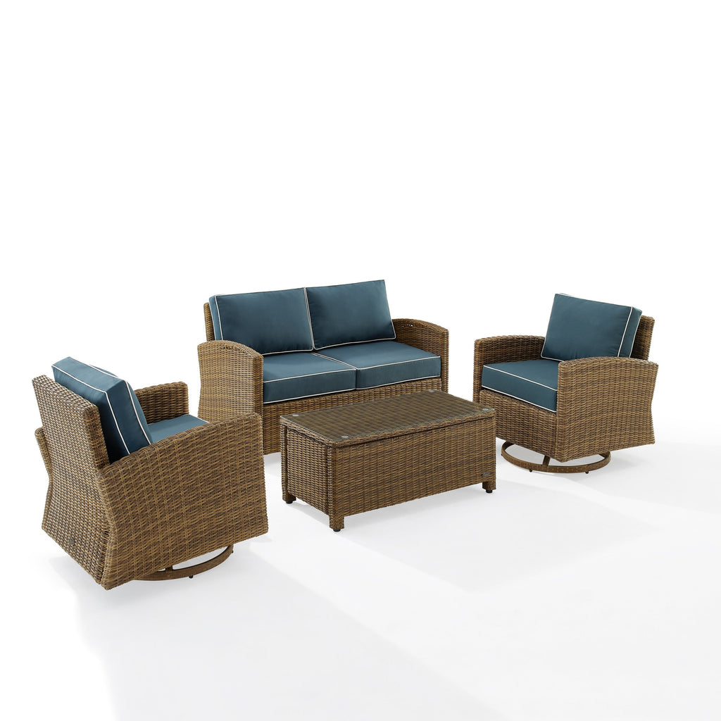 Ensemble de conversation pivotant à bascule Crosley Bradenton 4 pièces