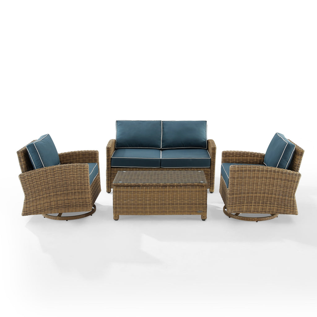 Ensemble de conversation pivotant à bascule Crosley Bradenton 4 pièces