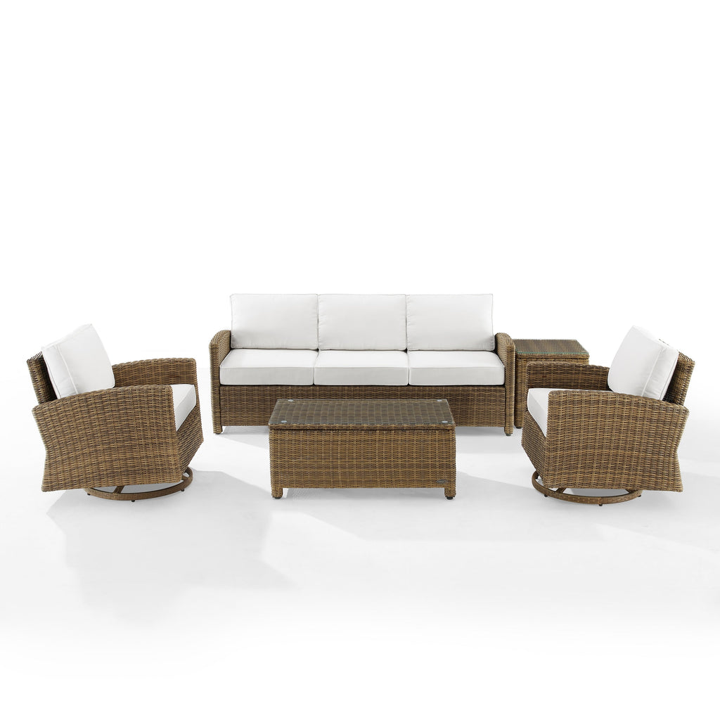 Ensemble canapé et fauteuil pivotant Crosley Bradenton 5 pièces