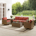 Ensemble canapé et fauteuil pivotant Crosley Bradenton 5 pièces