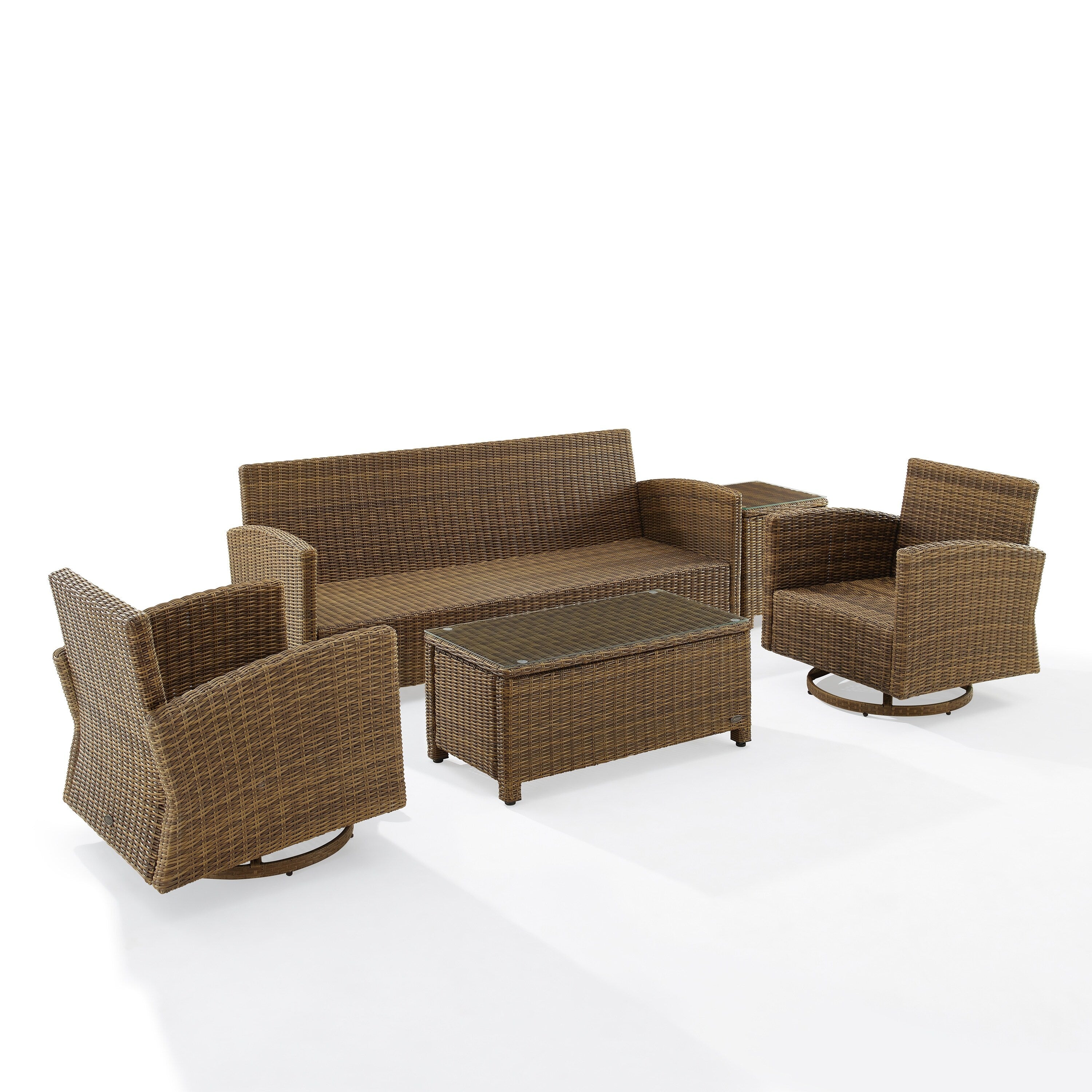Ensemble canapé et fauteuil pivotant Crosley Bradenton 5 pièces
