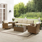 Ensemble canapé et fauteuil pivotant Crosley Bradenton 5 pièces