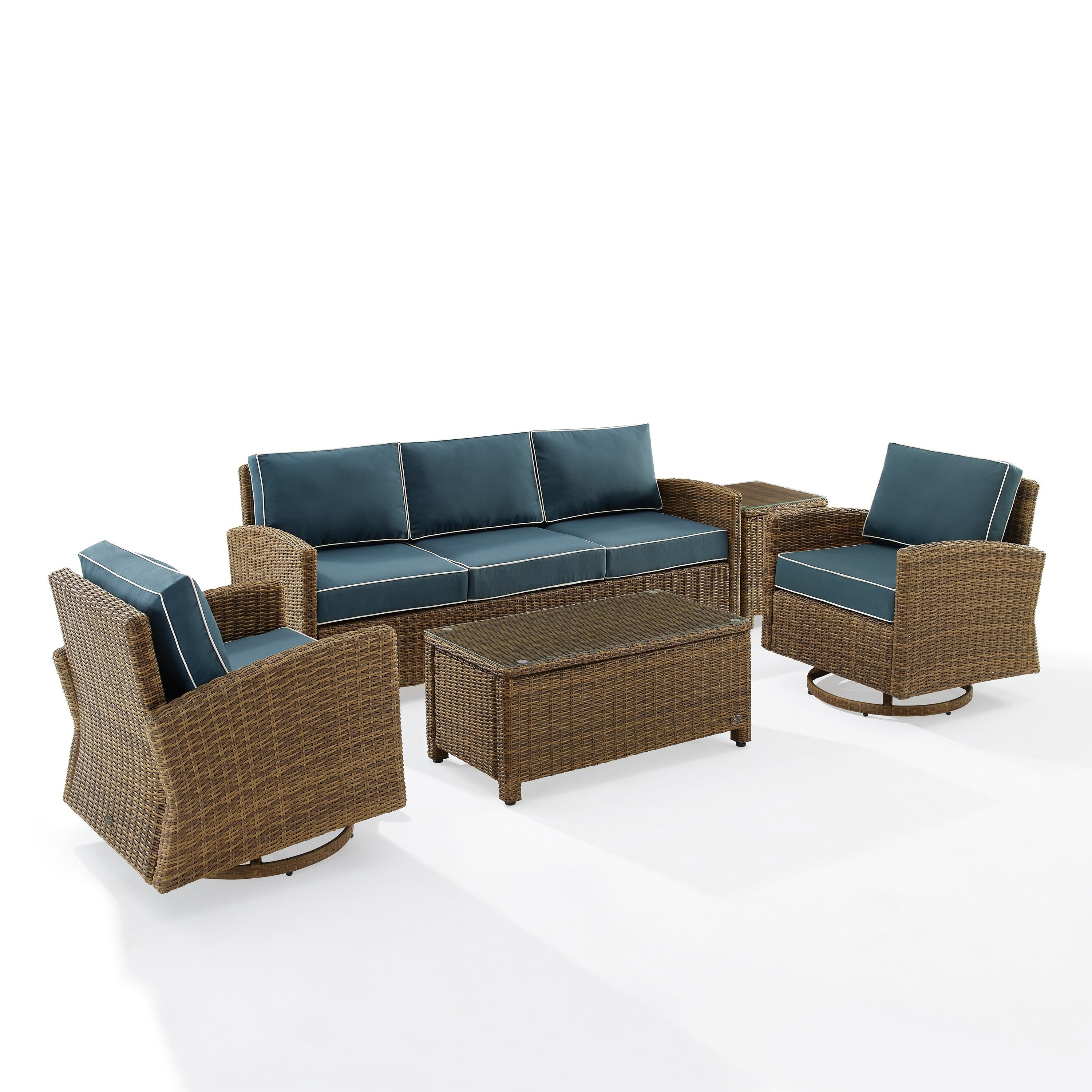 Ensemble canapé et fauteuil pivotant Crosley Bradenton 5 pièces