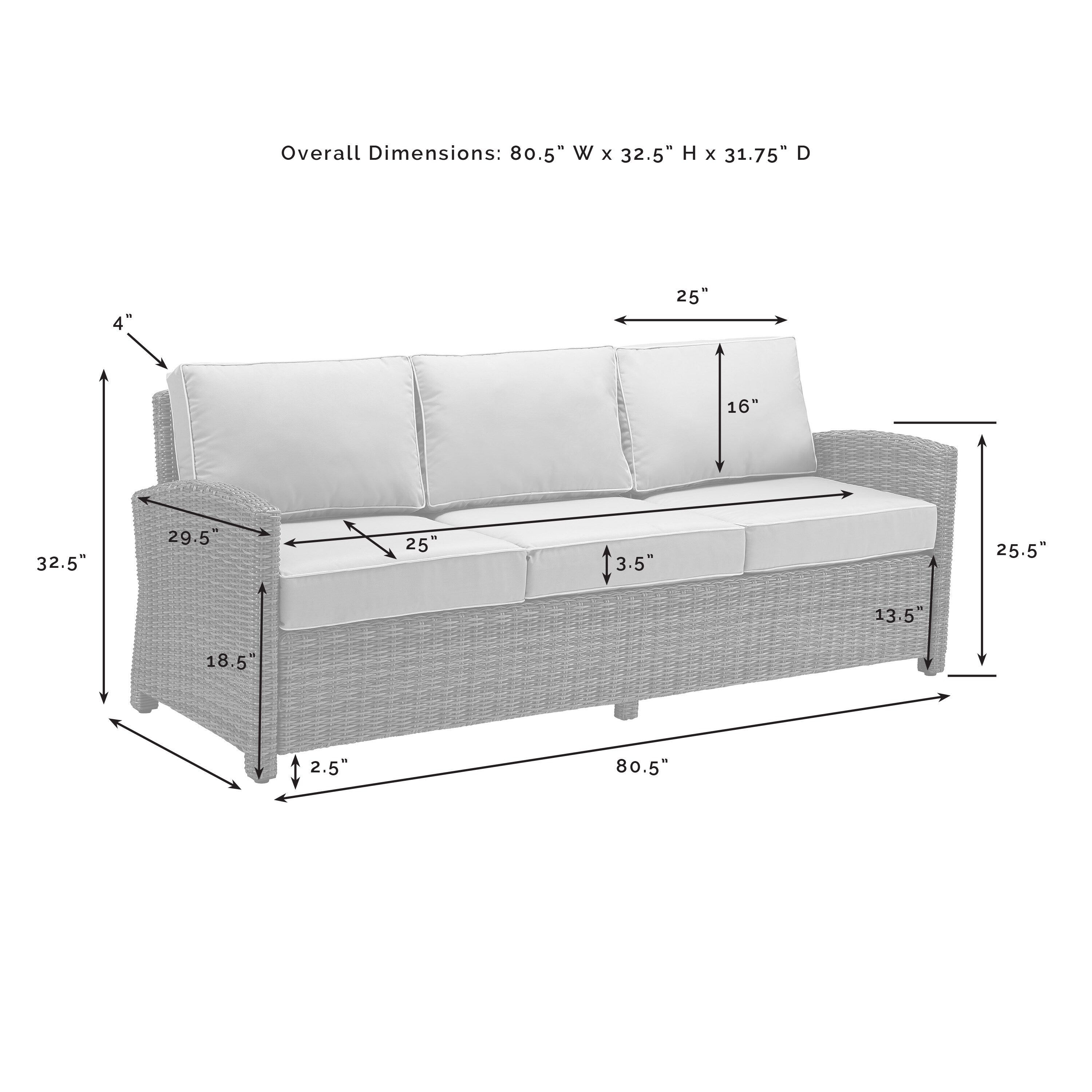 Ensemble canapé et fauteuil pivotant Crosley Bradenton 5 pièces