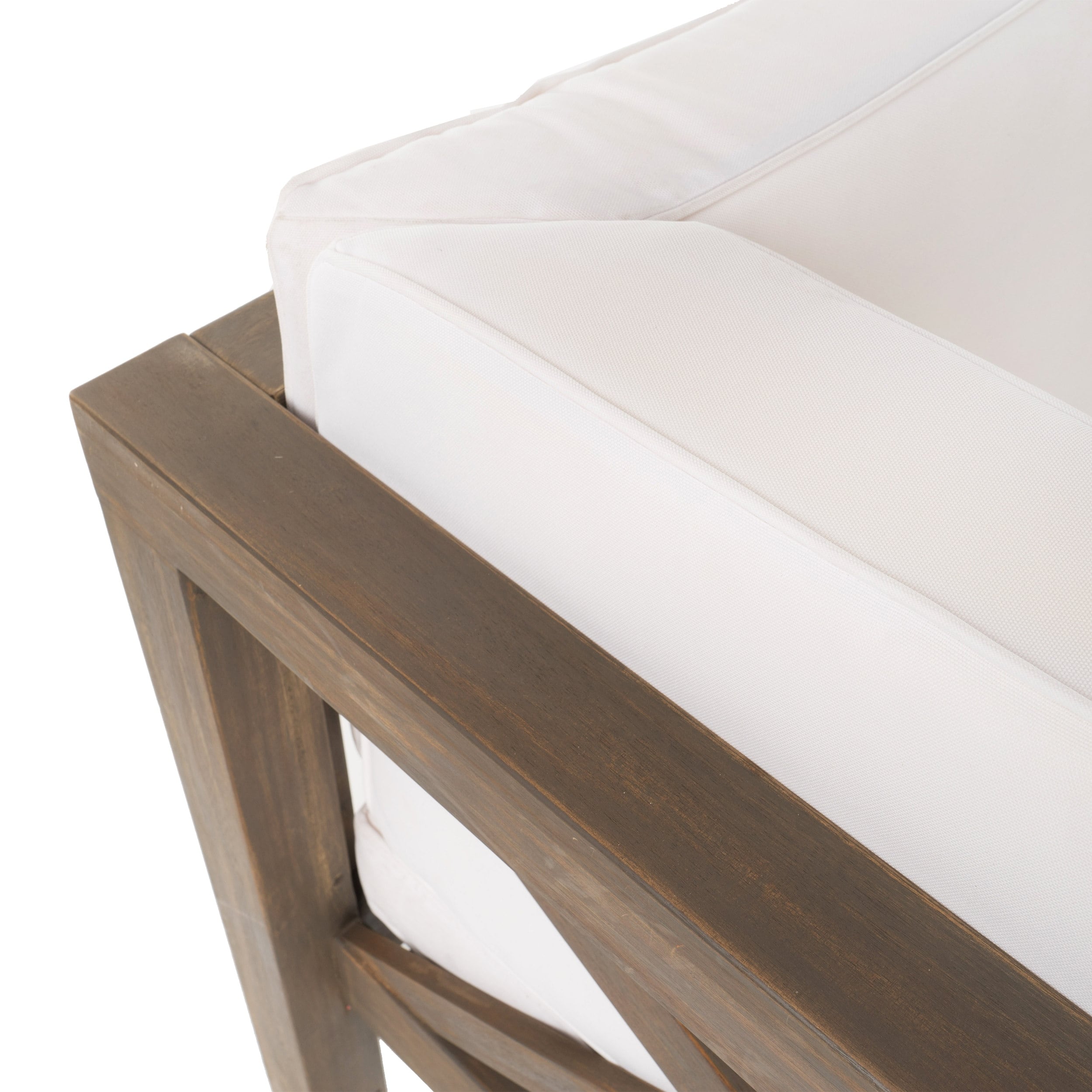 Ensemble de salon d'extérieur sectionnel Brava en acacia par Christopher Knight Home - 88,50 L x 88,50 l x 26,50 H