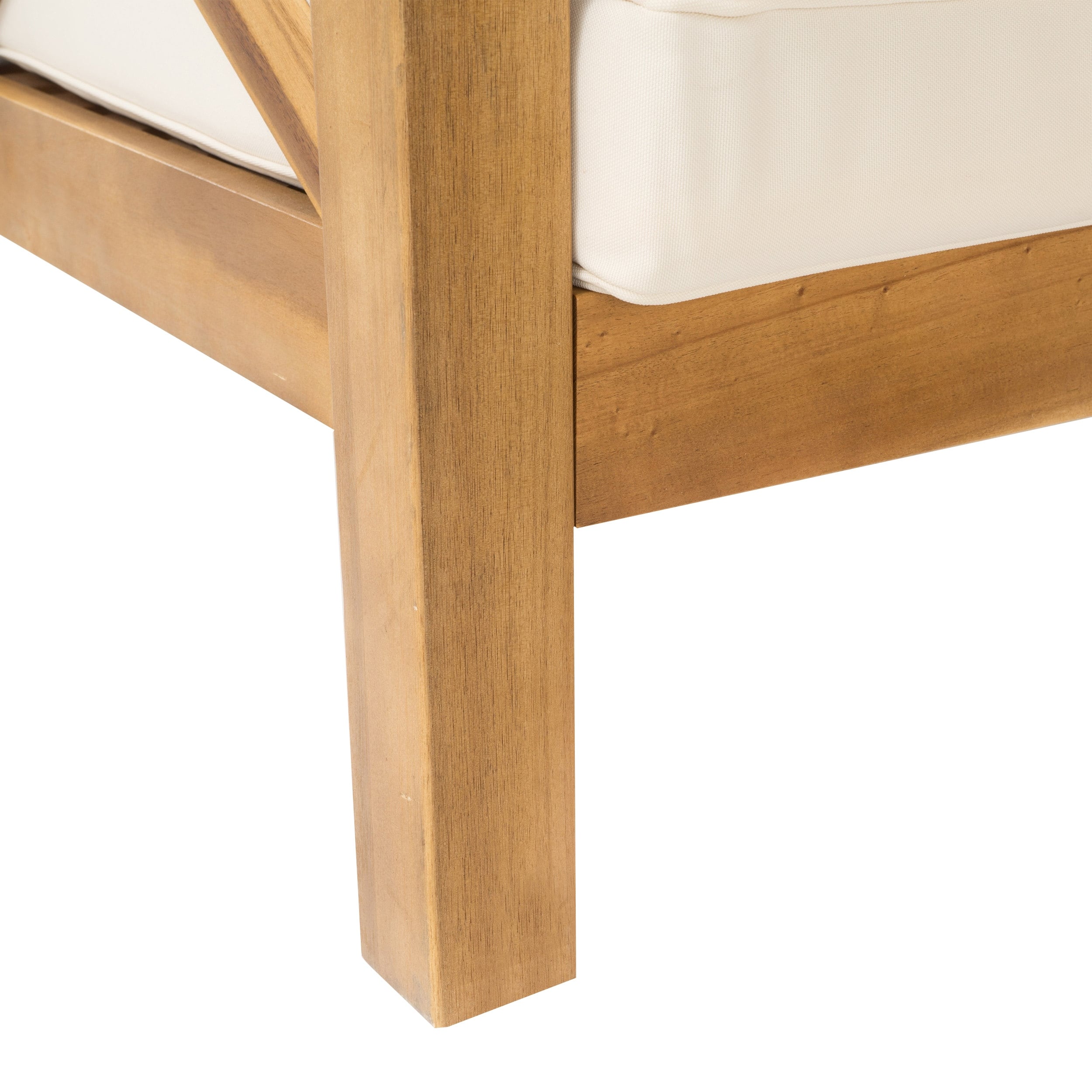 Ensemble de salon d'extérieur sectionnel Brava en acacia par Christopher Knight Home - 88,50 L x 88,50 l x 26,50 H
