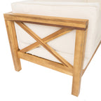 Ensemble de salon d'extérieur sectionnel Brava en acacia par Christopher Knight Home - 88,50 L x 88,50 l x 26,50 H