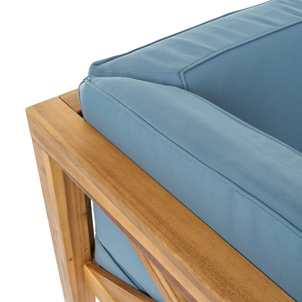 Ensemble de salon d'extérieur sectionnel Brava en acacia par Christopher Knight Home - 88,50 L x 88,50 l x 26,50 H