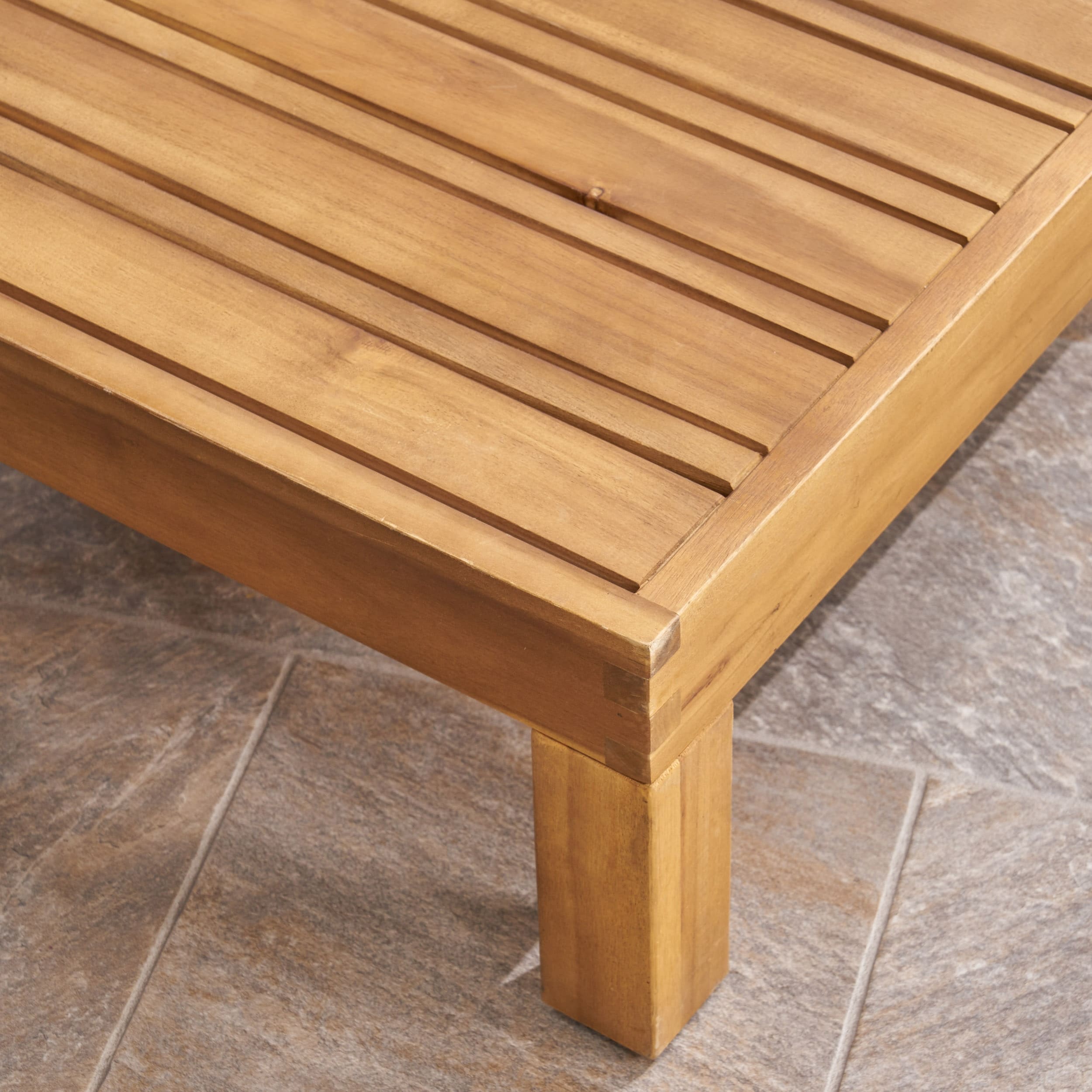 Ensemble de salon de jardin Brava en bois d'acacia, 6 pièces, par Christopher Knight Home