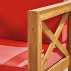 Ensemble de salon de jardin Brava en bois d'acacia, 6 pièces, par Christopher Knight Home