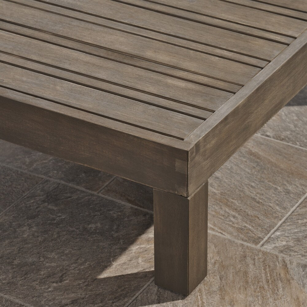 Ensemble canapé d'extérieur sectionnel et fauteuil club Brava en acacia par Christopher Knight Home