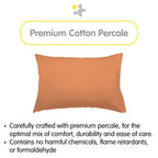 Taie d'oreiller en percale de coton BreathableBaby, pour oreiller pour enfant de 13 x 18/33 x 46 cm, couleur unie (lot de 2)
