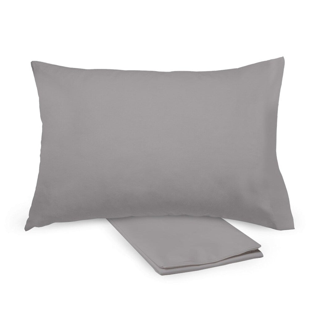 Taie d'oreiller en percale de coton BreathableBaby, pour oreiller pour enfant de 13 x 18/33 x 46 cm, couleur unie (lot de 2)