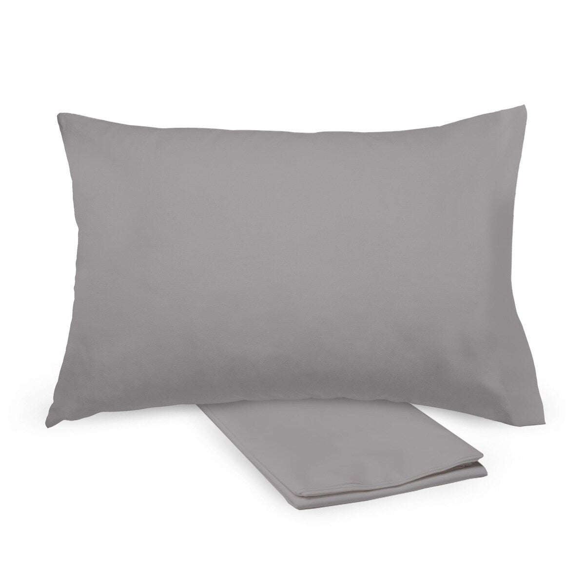 Taie d'oreiller en percale de coton BreathableBaby, pour oreiller pour enfant de 13 x 18/33 x 46 cm, couleur unie (lot de 2)