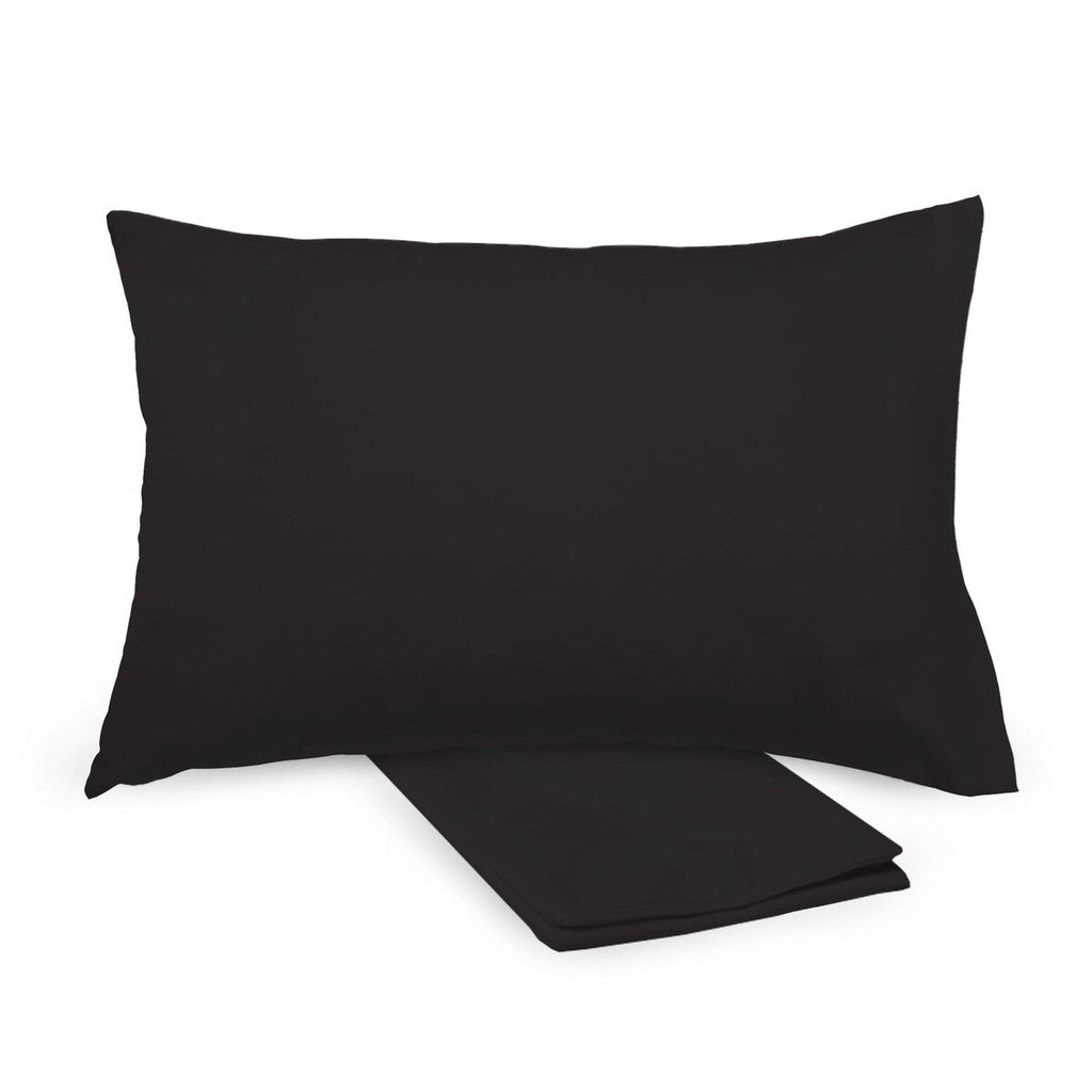 Taie d'oreiller en percale de coton BreathableBaby, pour oreiller pour enfant de 13 x 18/33 x 46 cm, couleur unie (lot de 2)