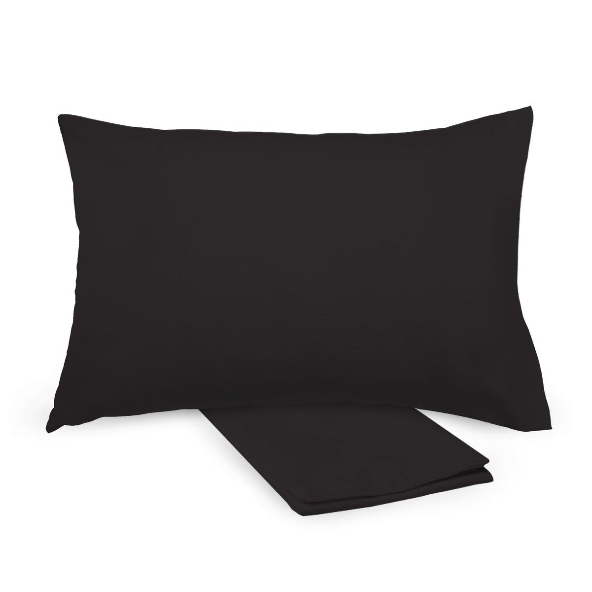 Taie d'oreiller en percale de coton BreathableBaby, pour oreiller pour enfant de 13 x 18/33 x 46 cm, couleur unie (lot de 2)