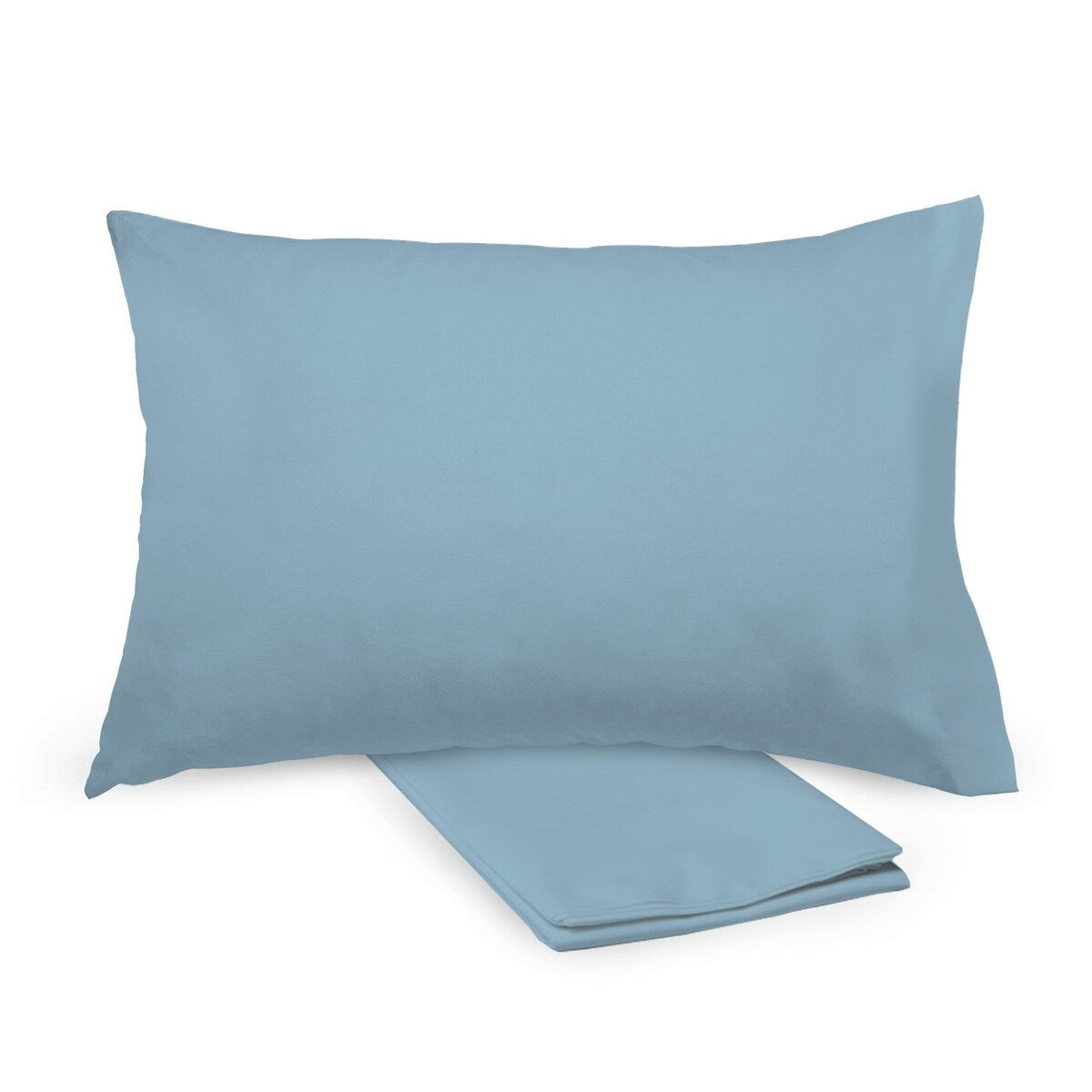 Taie d'oreiller en percale de coton BreathableBaby, pour oreiller pour enfant de 13 x 18/33 x 46 cm, couleur unie (lot de 2)