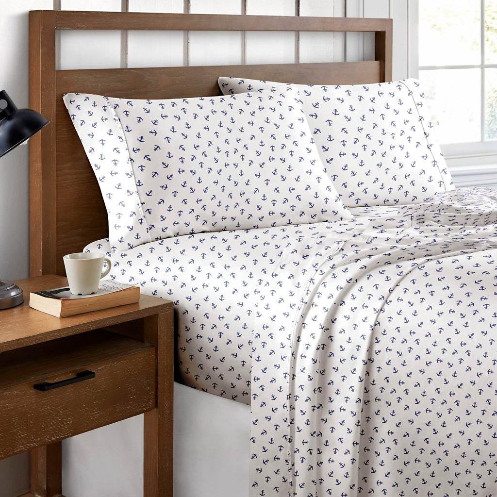 Parure de lit imprimée en percale de coton Brielle Home