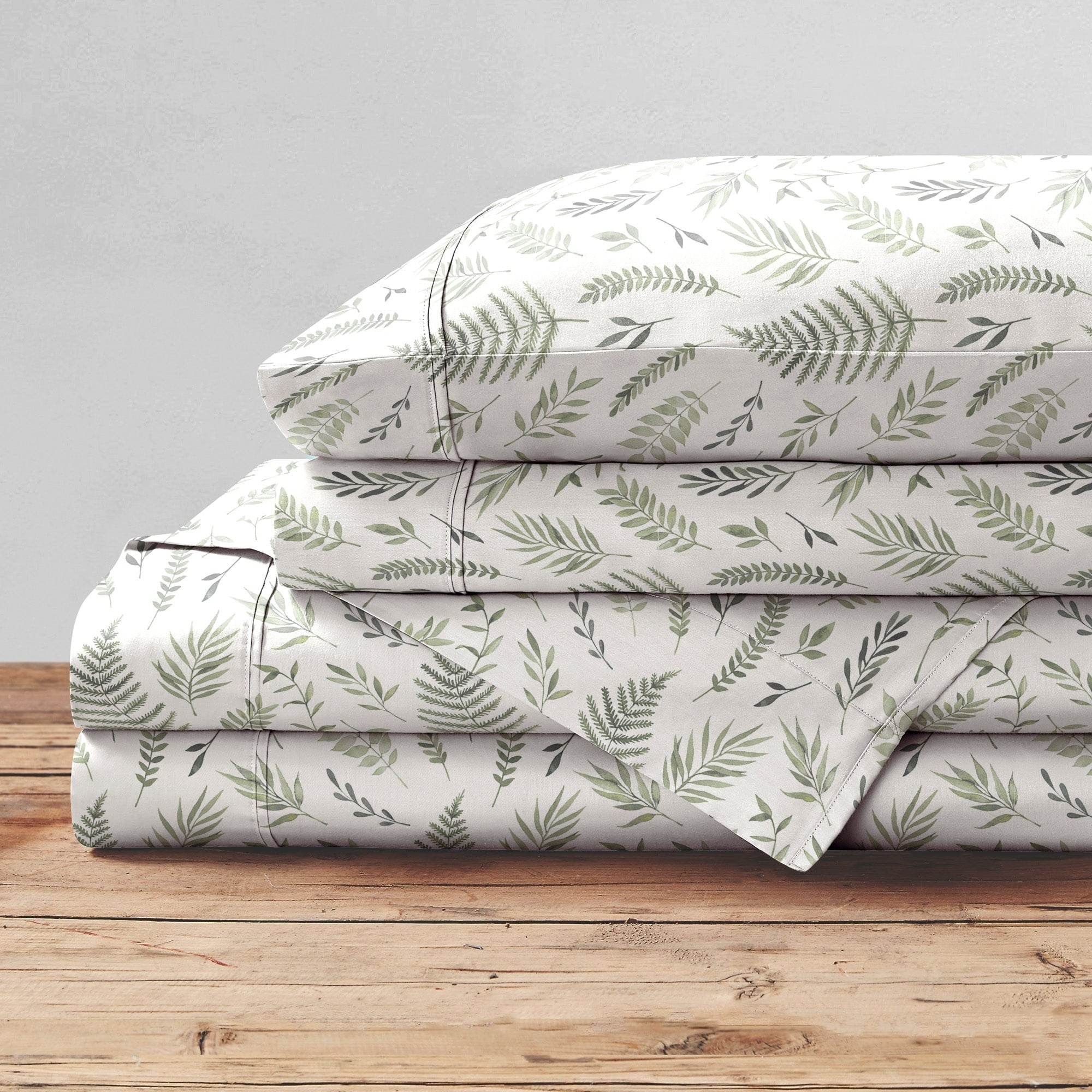 Parure de lit imprimée en percale de coton Brielle Home