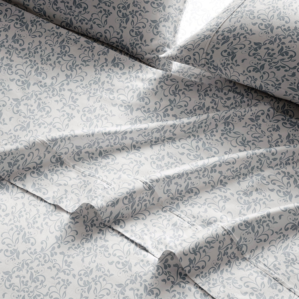 Parure de lit imprimée en percale de coton Brielle Home
