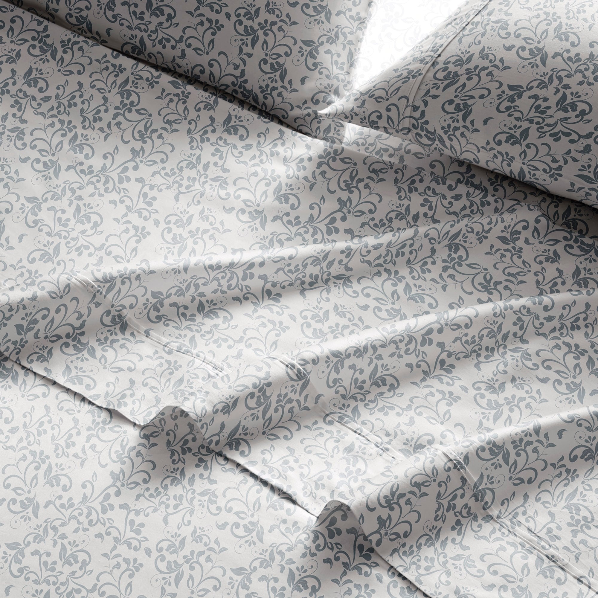 Parure de lit imprimée en percale de coton Brielle Home