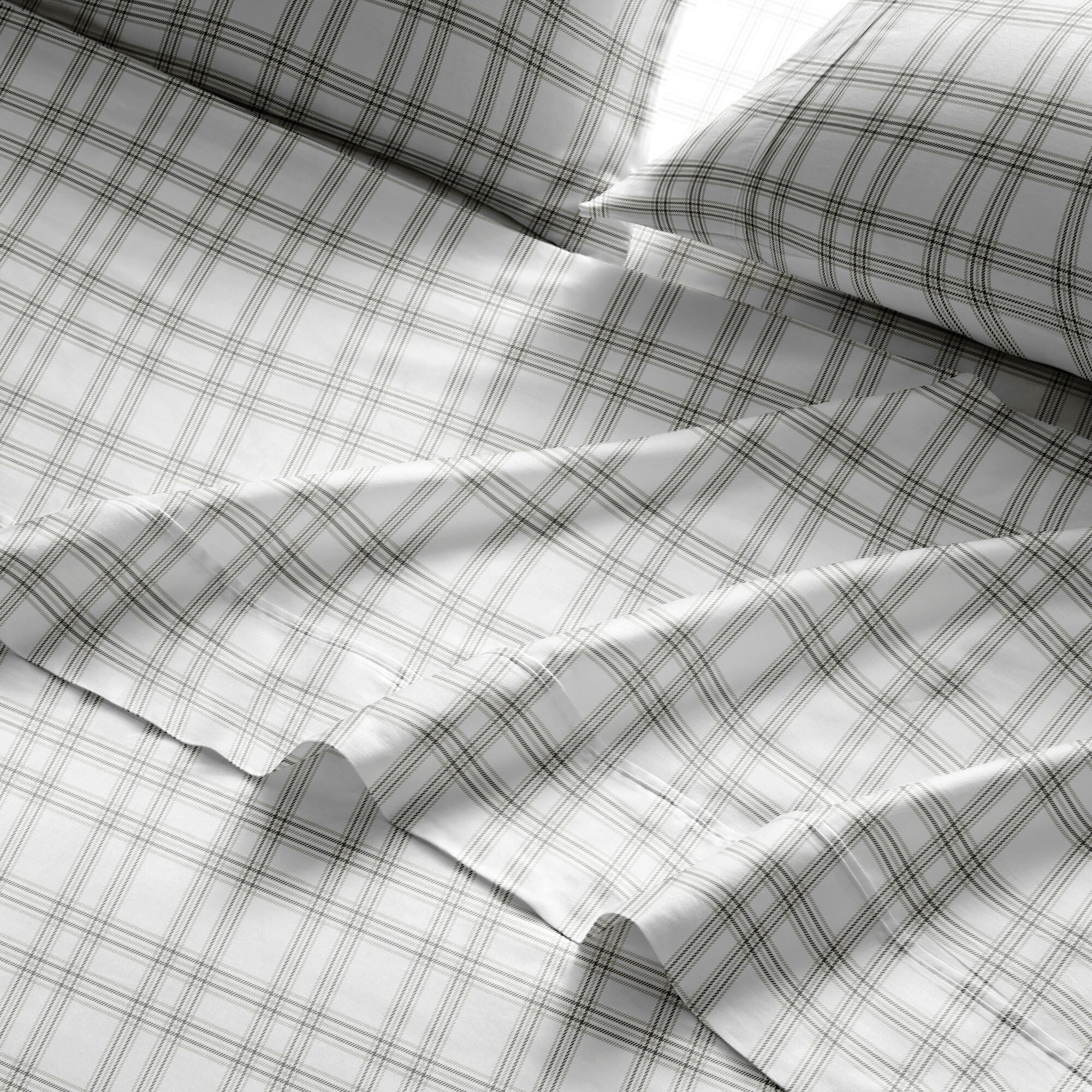Parure de lit imprimée en percale de coton Brielle Home