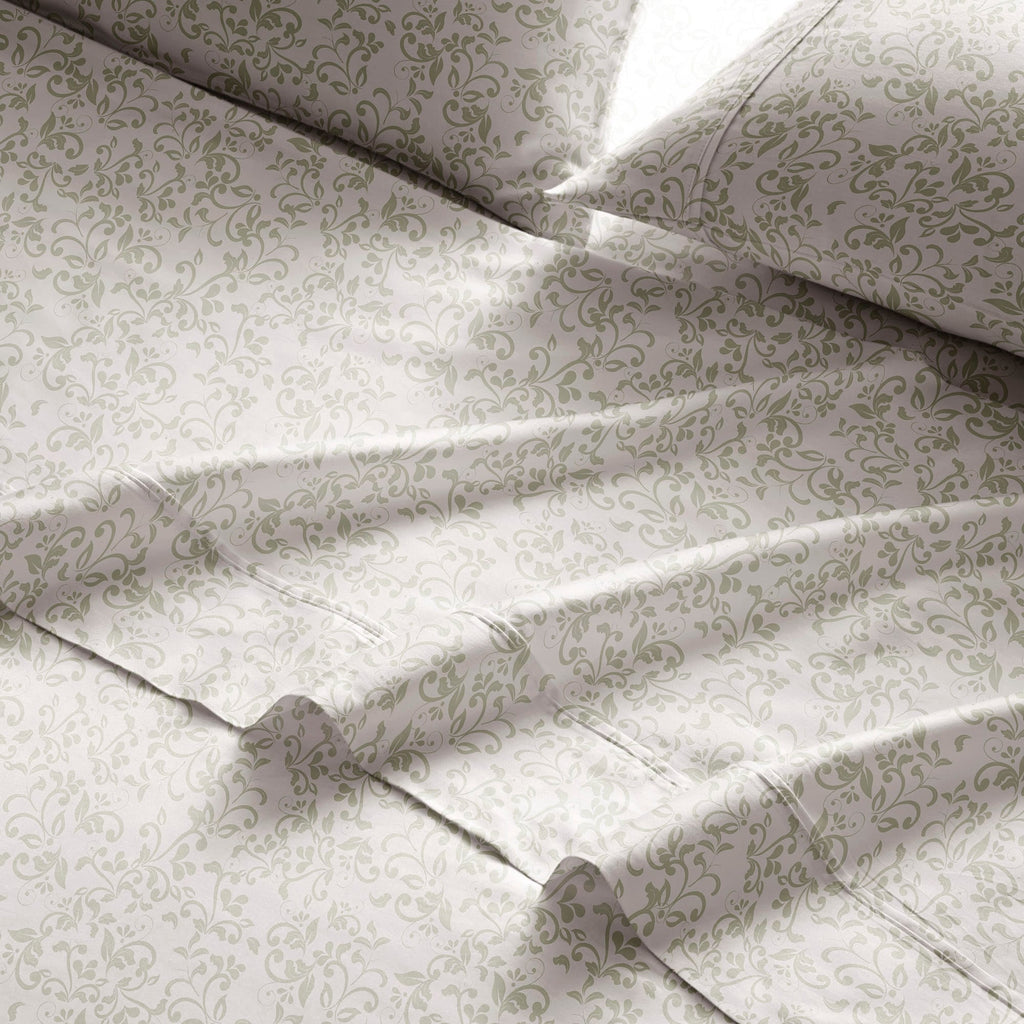 Parure de lit imprimée en percale de coton Brielle Home
