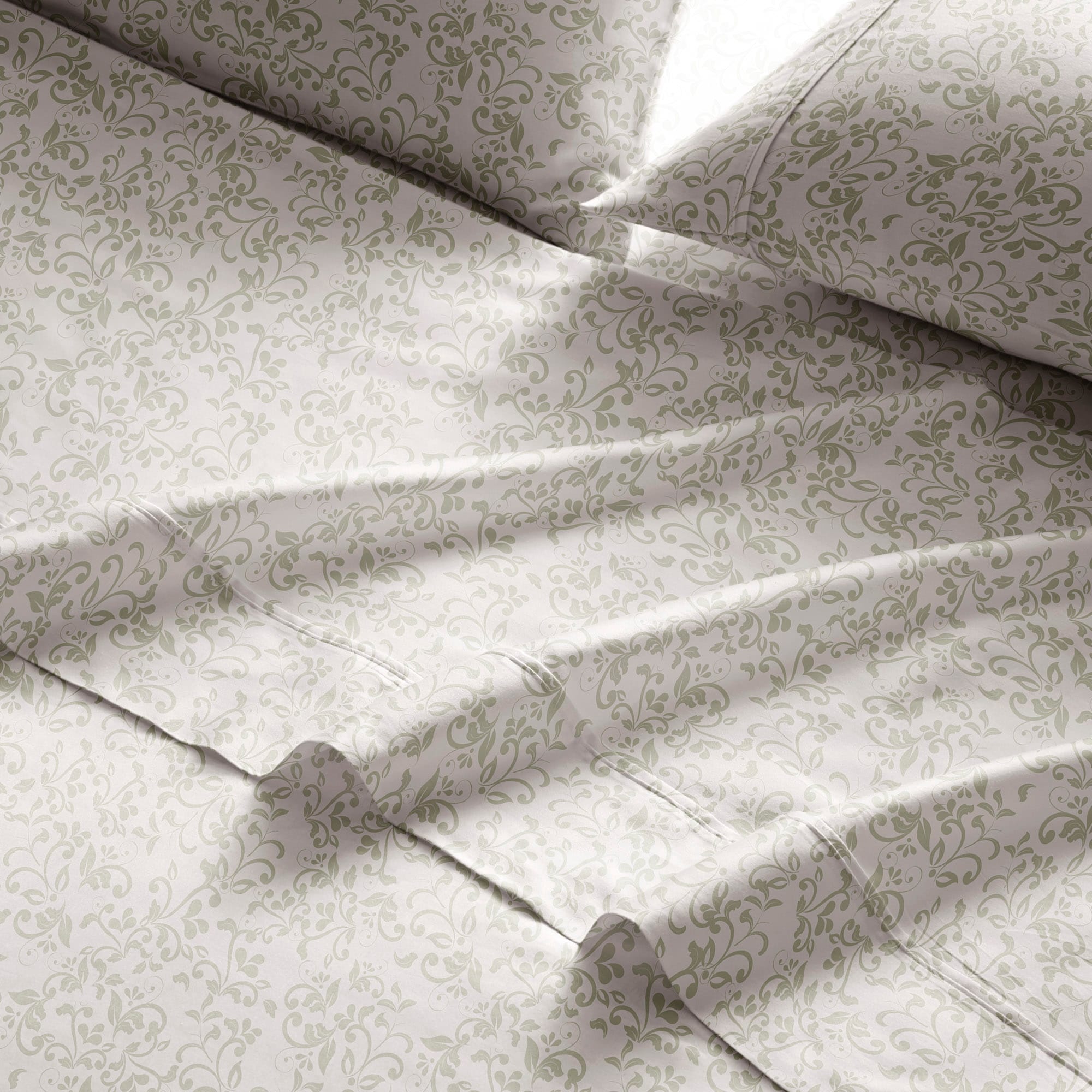 Parure de lit imprimée en percale de coton Brielle Home