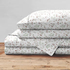 Parure de lit imprimée en percale de coton Brielle Home