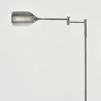 Lampadaire industriel Brightech Leaf de 53 po à DEL à intensité variable à 3 voies avec abat-jour empire en métal laiton