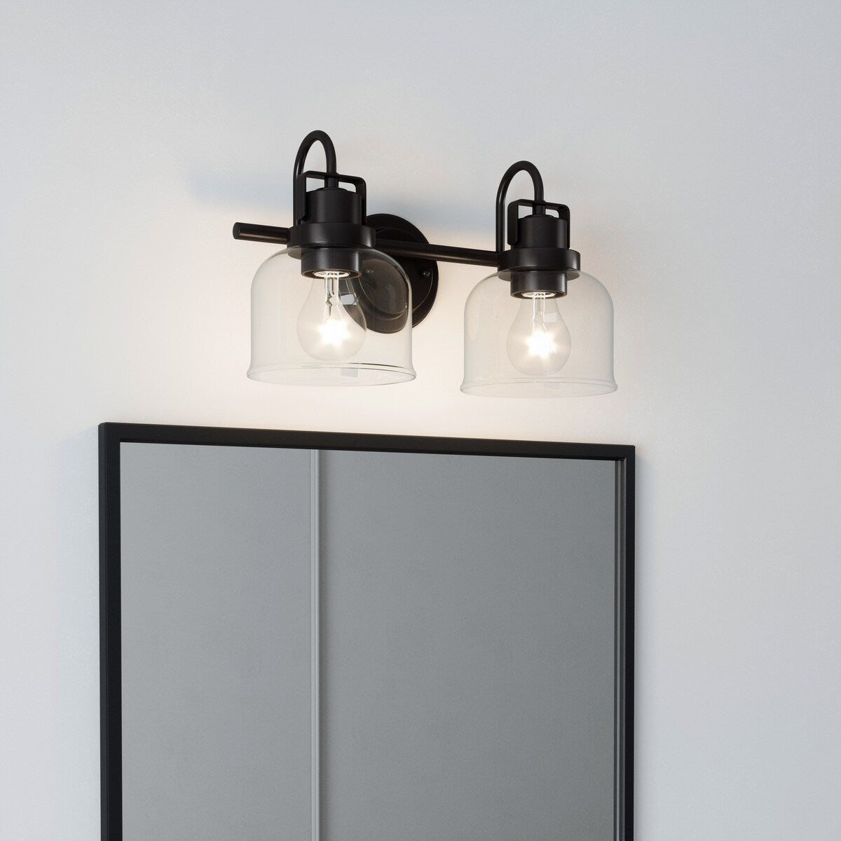 Luminaire de salle de bain à 2 lampes à intensité variable Brighton Farmhouse de Brio Lighting