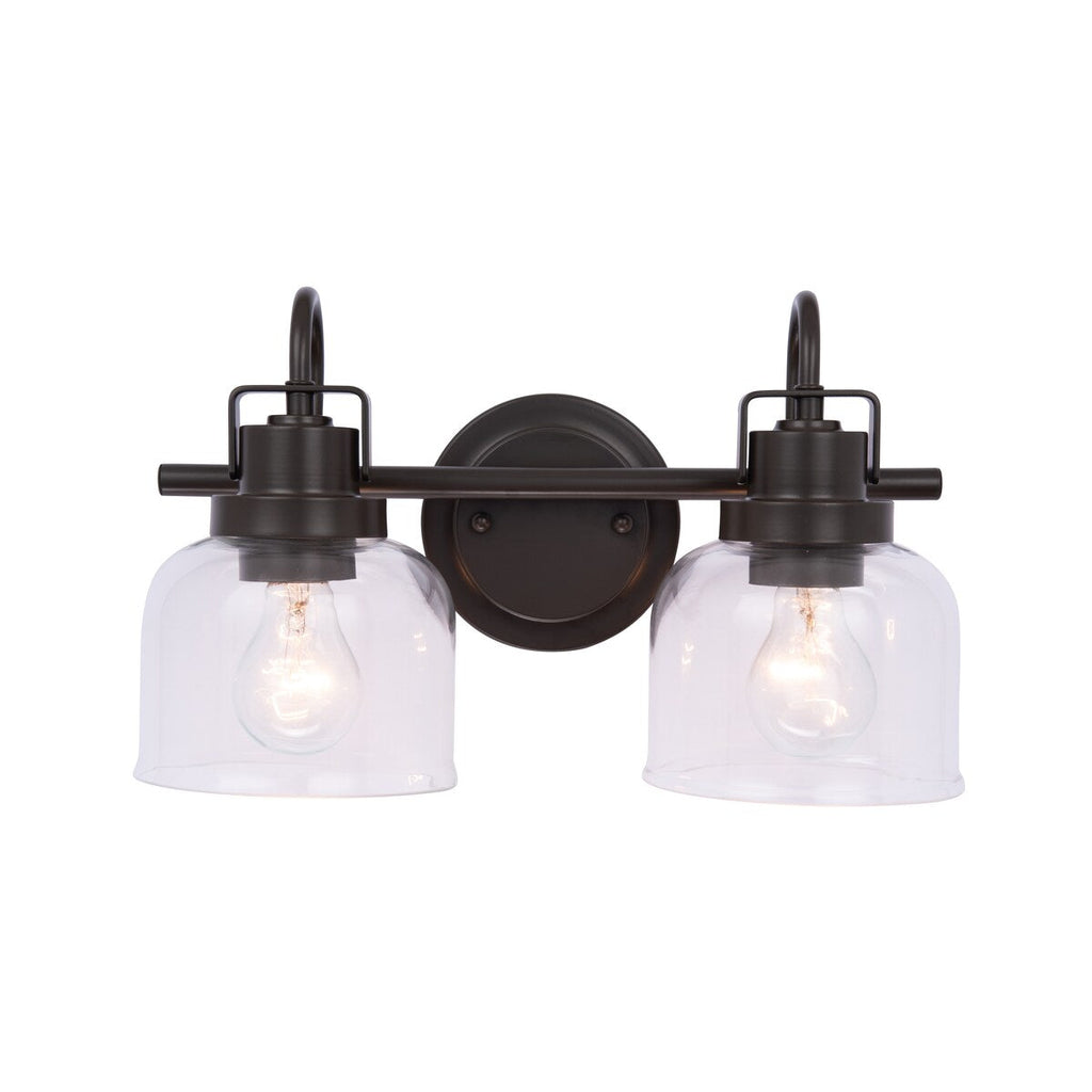 Luminaire de salle de bain à 2 lampes à intensité variable Brighton Farmhouse de Brio Lighting