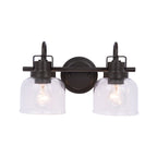 Luminaire de salle de bain à 2 lampes à intensité variable Brighton Farmhouse de Brio Lighting