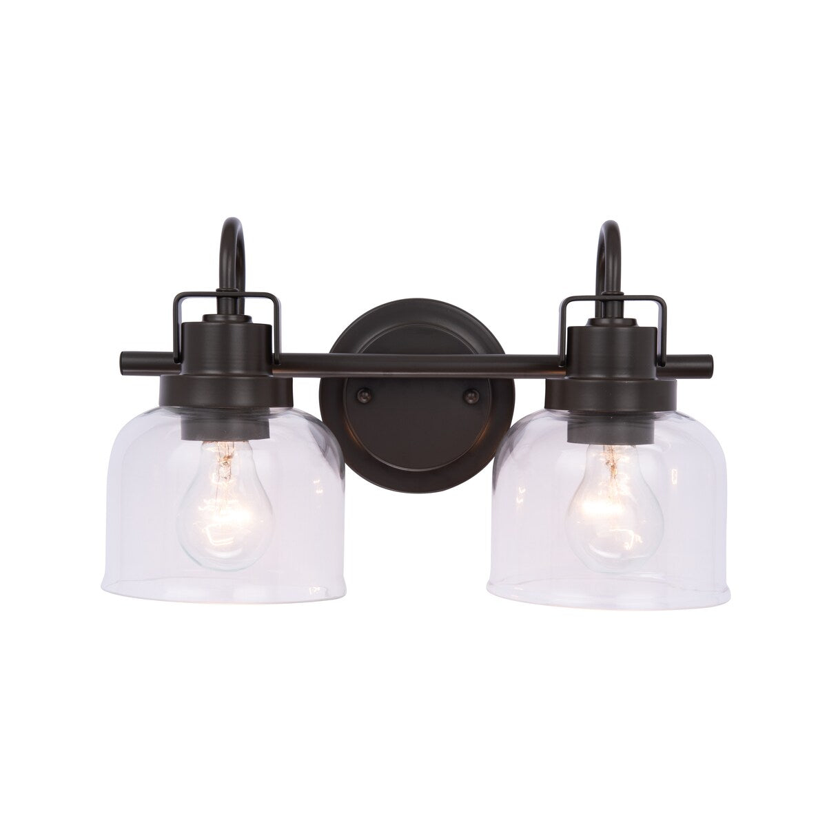 Luminaire de salle de bain à 2 lampes à intensité variable Brighton Farmhouse de Brio Lighting