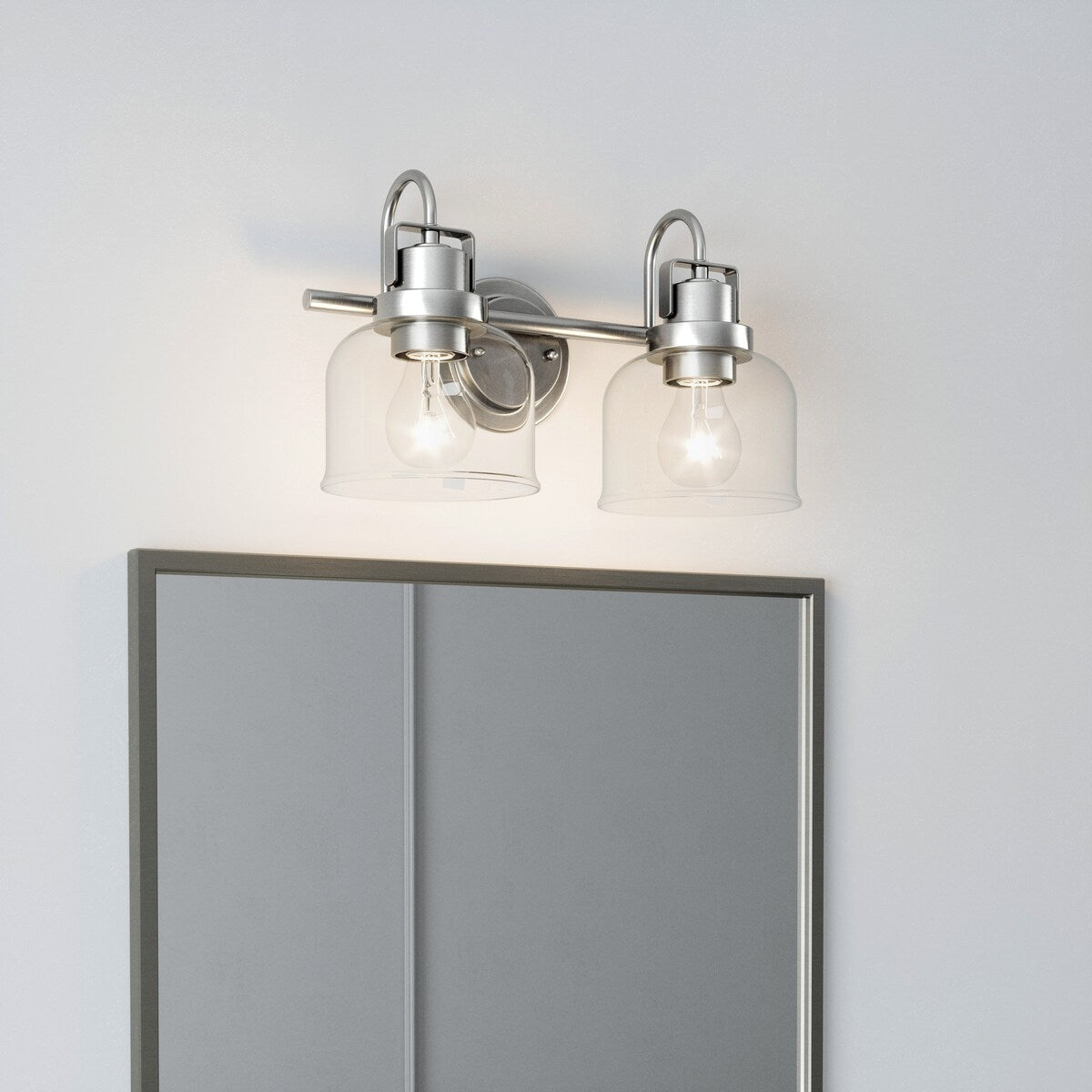 Luminaire de salle de bain à 2 lampes à intensité variable Brighton Farmhouse de Brio Lighting