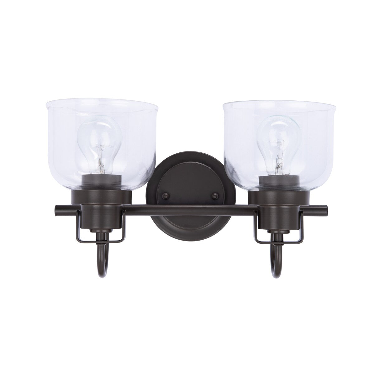 Luminaire de salle de bain à 2 lampes à intensité variable Brighton Farmhouse de Brio Lighting