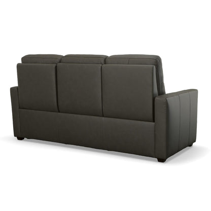 Canapé inclinable électrique Broadway en cuir avec appuie-têtes électriques par Flexsteel