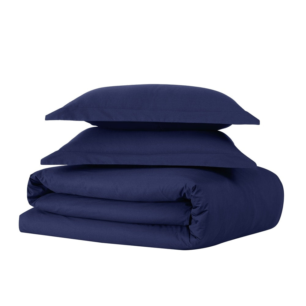 Parure de lit en percale de coton à tissage serré Brooklyn Loom