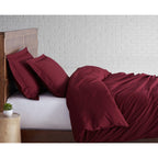 Parure de lit en percale de coton à tissage serré Brooklyn Loom