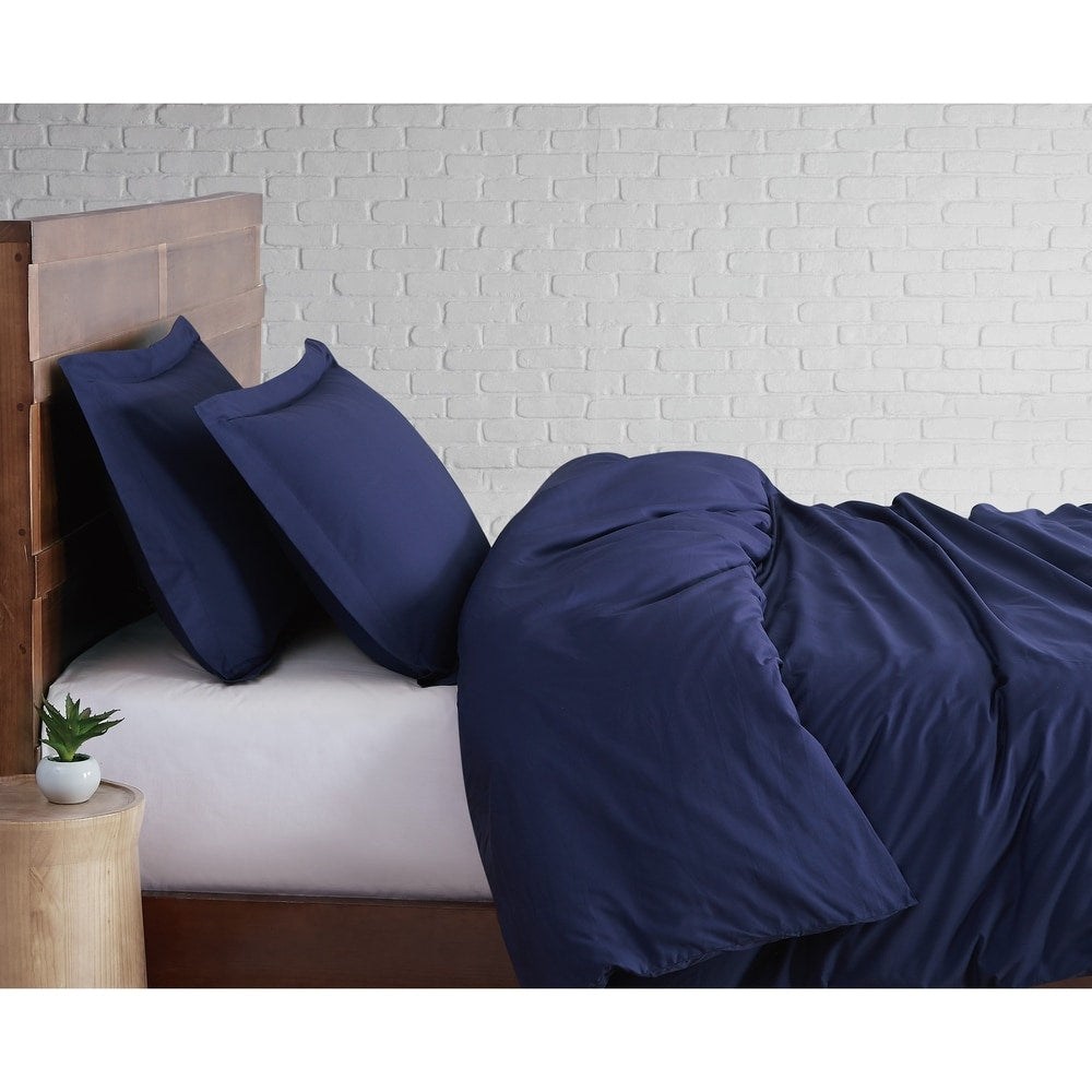 Parure de lit en percale de coton à tissage serré Brooklyn Loom
