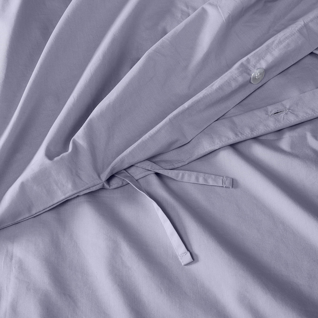 Parure de lit en percale de coton à tissage serré Brooklyn Loom
