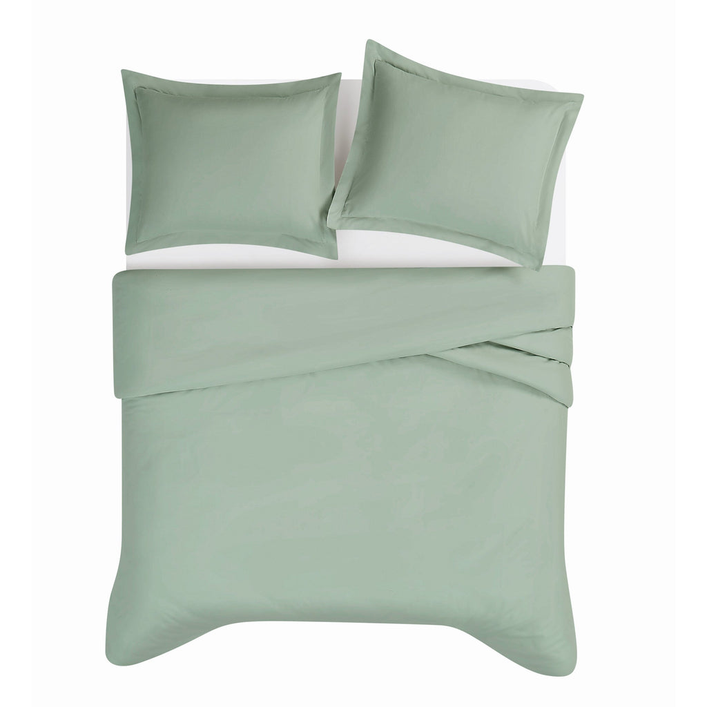 Parure de lit en percale de coton à tissage serré Brooklyn Loom