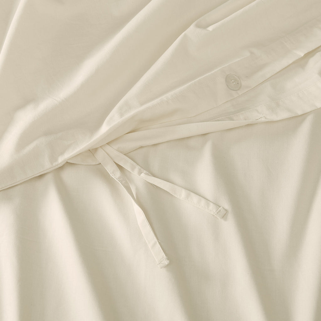 Parure de lit en percale de coton à tissage serré Brooklyn Loom