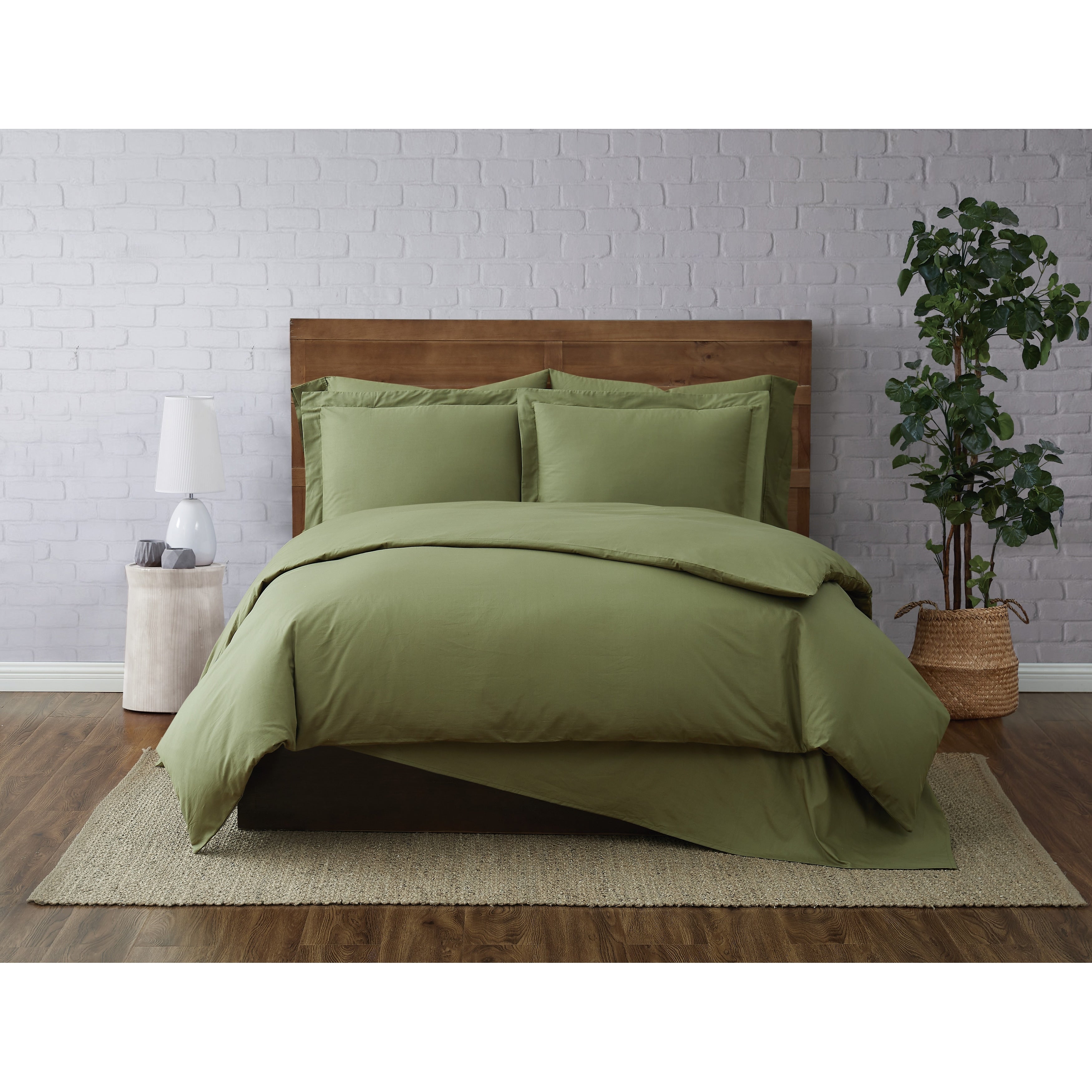 Parure de lit en percale de coton à tissage serré Brooklyn Loom