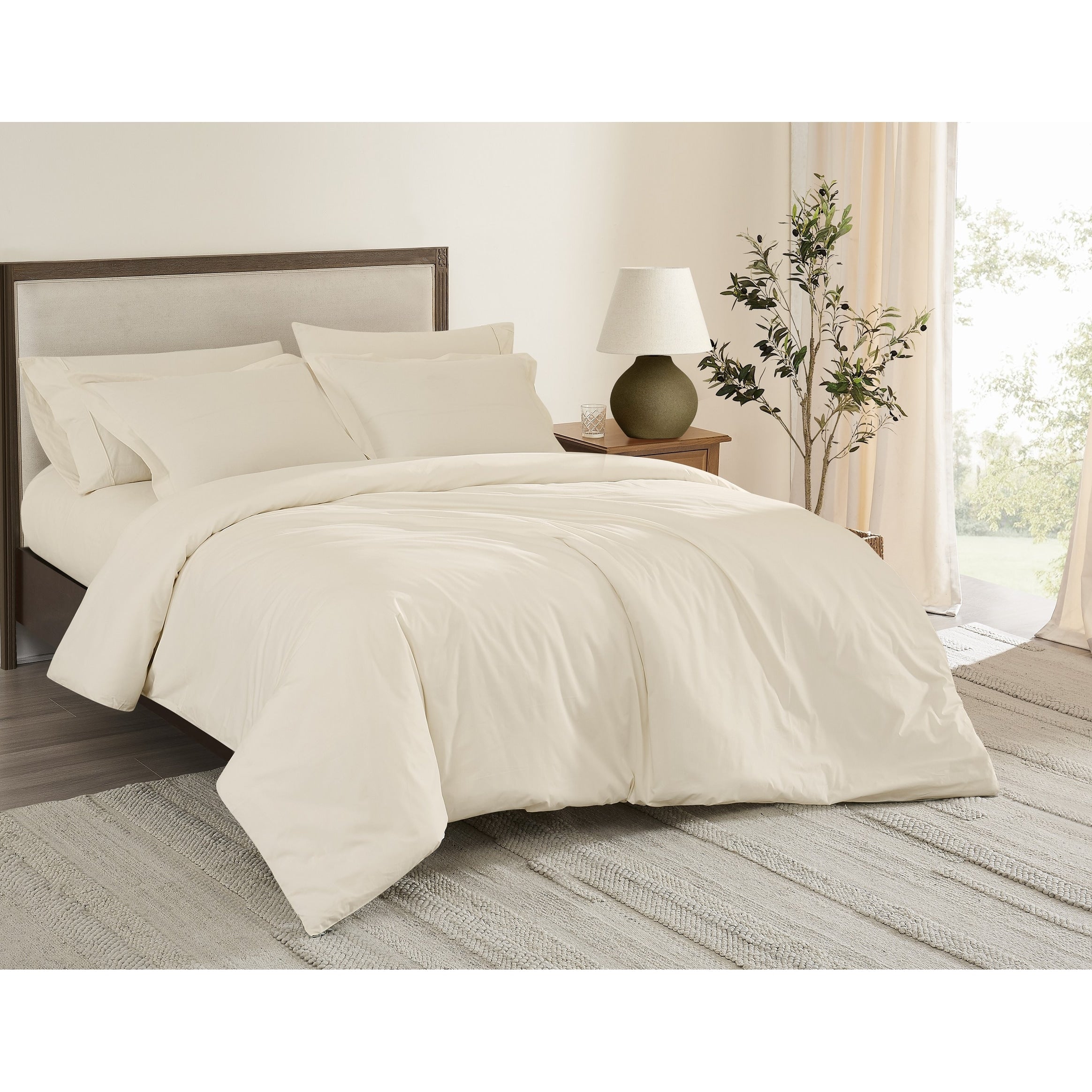 Parure de lit en percale de coton à tissage serré Brooklyn Loom