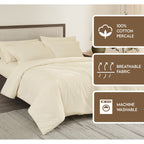 Parure de lit en percale de coton à tissage serré Brooklyn Loom