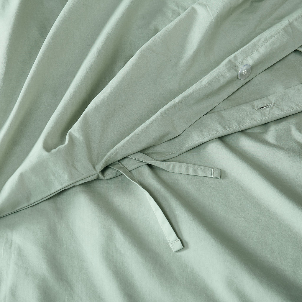 Parure de lit en percale de coton à tissage serré Brooklyn Loom