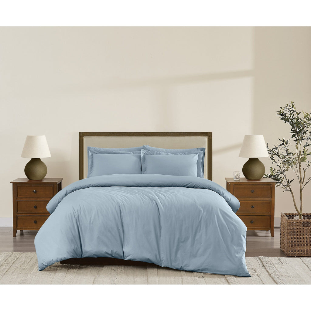 Parure de lit en percale de coton à tissage serré Brooklyn Loom