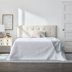 Tête de lit capitonnée ajustable carrée et losange Brookside Kaylee